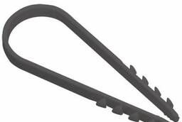 Dowel clamp 5x8 mm black nylon (100 pcs)