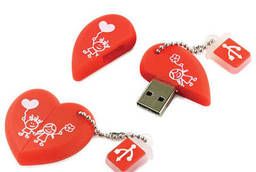 Флеш-диск сувенирный 16 GB, Smartbuy Wild Сердце, USB. ..
