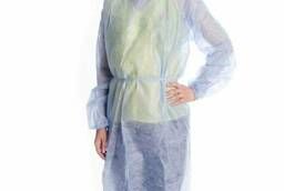 XXL surgical gown with ties, worn in front. ..