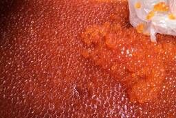 Gourmet chum salmon and pink salmon caviar, wholesale with delivery