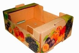 Картонная коробка для овощей и фруктов