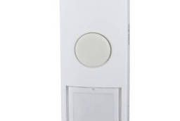 Кнопка для проводного звонка ЭРА D1, 220 В, IP44, белая