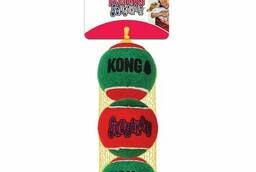 Kong Игрушка KONG Holiday для собак Теннисный мячик 3 шт. .. .