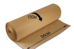Kraft paper roll, 840 mm x 150 m, density 78 g  m2. ..