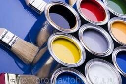 Varnishes, paints, solvents, brushes, rollers.