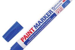 Маркер-краска лаковый (paint marker) 4 мм, Синий. ..