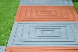 Modular tiles for the street, swimming pools, water parks, cafes.