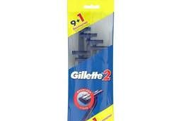 Одноразовый бритвенный станок Gillette 2, 10 шт\уп