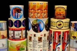 Offset printing of labels