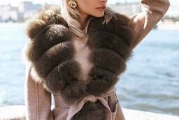 Coat with Finnish arctic fox fur