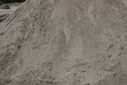 Песок для отсыпки дорог природный, намывной, с примесями.