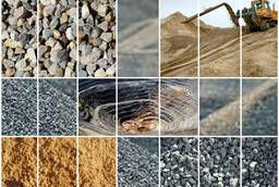 Sand, crushed stone, gravel. Chernozem. Sandbox sand