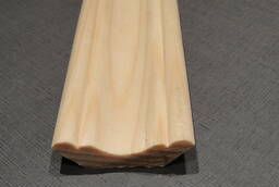 Плинтус деревянный классический 50 мм, хвоя.