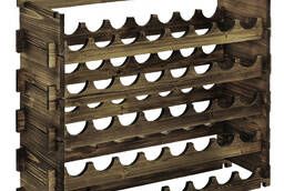 Подставка-полка для винных бутылок (40 бутылок) орех