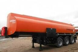 Semi-trailer tank for light petroleum products (fuel truck)