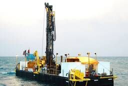 Pontoon (pontoon platform) for the drilling rig.