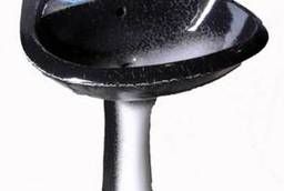 Faience Sink with a black pedestal 560х470х700 mm