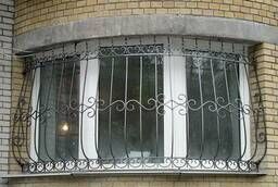 Решетки на окна, балкон. Двери решетчатые