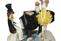 Figurine Pianist and Ballerina