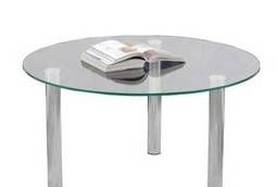 Coffee table, glass  metal, Crystal - OM. ..