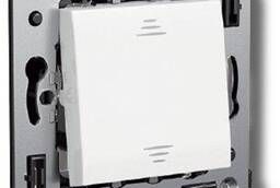 Выключатель одноклавишный в стену Avanti белое облако (44001