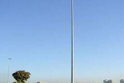 High-mast lighting installations, lighting masts