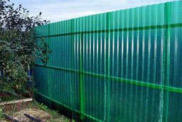 Забор из профилированного поликарбоната МП20 1, 15*2м