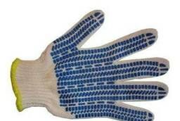 Working gloves HB with PVC 5-thread protector 59-61 g