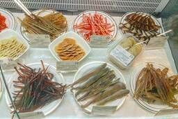 Fish snacks, dried seafood, beer snacks wholesale