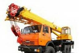 Rent a crane 25 tons all-terrain vehicle