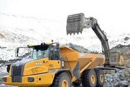 Articulated dump truck 40 tons for rent