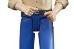 60-006 Figurine of a man blue Bruder jeans,