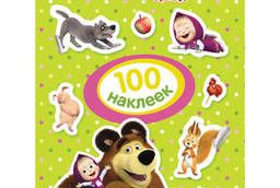 Album of stickers 100 stickers. Masha and the Bear, green. ..