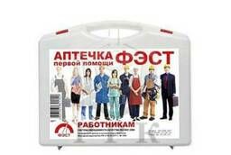 First-aid kit for workers (plastic case)