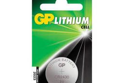 Батарейка GP Lithium, CR2430, литиевая, 1 шт. , в. ..