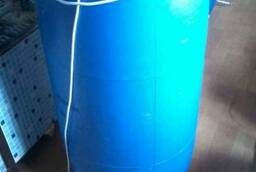Barrels plastic containers food 220 l with a built-in tap