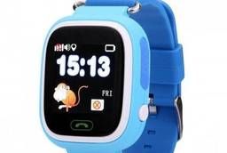 Часы Детские Smart Watch Q90 Gps Голубые