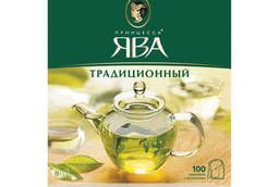 Чай Принцесса ЯВА, зеленый, 100 пакетиков с ярлычками по 2 г