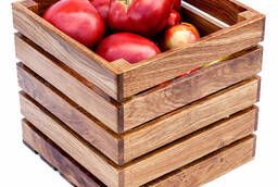 Деревянный ящик для хранения овощей и фруктов