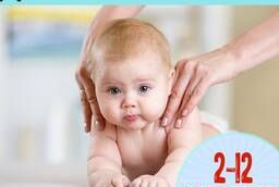 Детский массаж 2-12 месяцев
