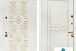 Элитные входные двери Версаче белые