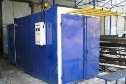 Polymerization chamber (spray booth)