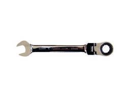 Ключ рожковый шарнирный с трещоткой, 1165FM22, Hans
