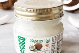 Coconut oil 200 ml glass, organic