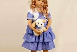 Коллекционная виниловая кукла Анна Пла с собачкой Anna. ..
