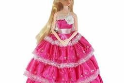 Кукла шарнирная в розовом платье