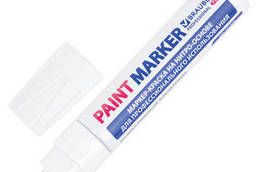 Маркер-краска лаковый (paint marker) 8 мм, Белый. ..