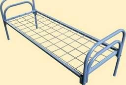 Металлическая кровать для рабочих и строителей 1КМД-0