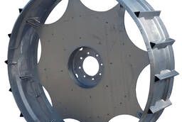 Металлическое колесо с грунтозацепами для электрифицированны
