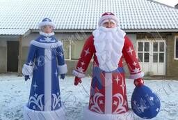 Inflatable Grandfather Frost and Snow Maiden